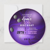 BALL ROUND Birthday Party nodiging Kaart (Voorkant)