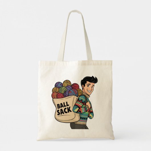 Ball Sack Canvas tas (Achterkant)