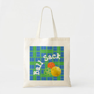 Ball Sack for Pickleball - Blue and Green Tas Ba