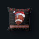 Ball Santa Hat Christmas Fun Ball Santa P Kussen<br><div class="desc">Football Ball Santa Hat Kerstmis Ball Santa Pajamas</div>
