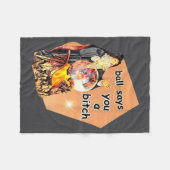 Ball Says You A Btch Meme  Fleece Deken (Voorkant (Horizontaal))