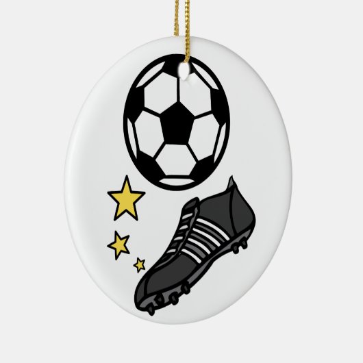 Ball & Shoes Keramisch Ornament (Rechts)