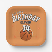 Ball-sport in honkbal papieren bordje (Voorkant)