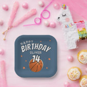 Ball-sport in honkbal papieren bordje (Feest)