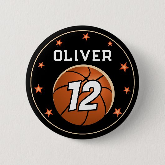 Ball-sport in honkbal ronde button 5,7 cm (Voorkant)