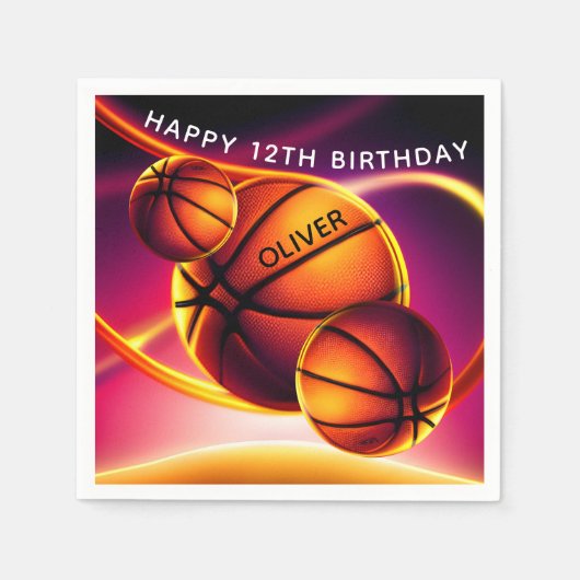 Ball-sport in honkbal servet (Voorkant)