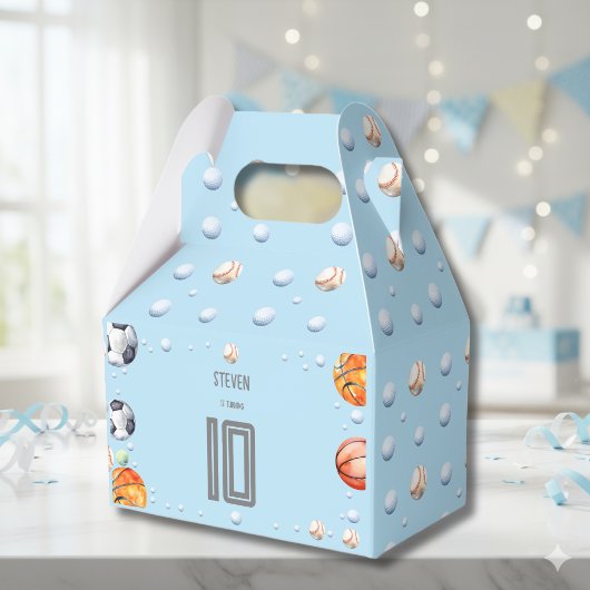 Ball sport kinderen verjaardag bedankdoosjes