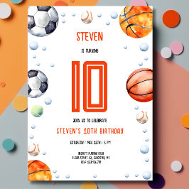 Ball sport kinderen verjaardag kaart