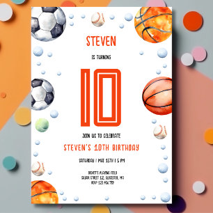 Ball sport kinderen verjaardag kaart