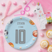 Ball sport kinderen verjaardag papieren bordje (Feest)