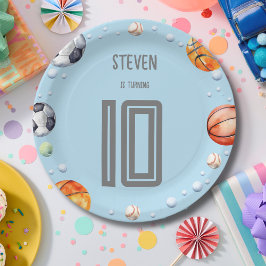 Ball sport kinderen verjaardag papieren bordje
