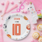 Ball sport kinderen verjaardag papieren bordje (Feest)