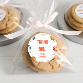 Ball sport kinderen verjaardag ronde sticker