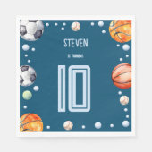 Ball sport kinderen verjaardag servet (Voorkant)