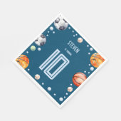 Ball sport kinderen verjaardag servet (Hoek)