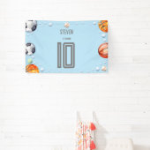 Ball sport kinderen verjaardag spandoek (Insitu)