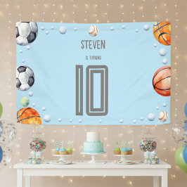 Ball sport kinderen verjaardag spandoek