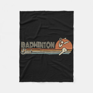 Ball Sport Shuttle Sport Retro Badminton Dad Manne Fleece Deken