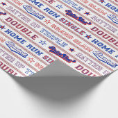 Ball Stitch - Baseball Cadeaupapier (Hoek)