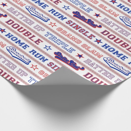 Ball Stitch - Baseball Cadeaupapier (Hoek)