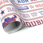 Ball Stitch - Baseball Cadeaupapier (Rol Hoek)