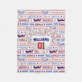 Ball Stitch - Baseball Fleece Deken (Voorkant)