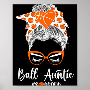 Ball tante zo trots basketbal tante basketbal pl poster
