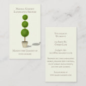 Ball Topiary Garden leek traditioneel legant Visitekaartje (Voorkant / Achterkant)