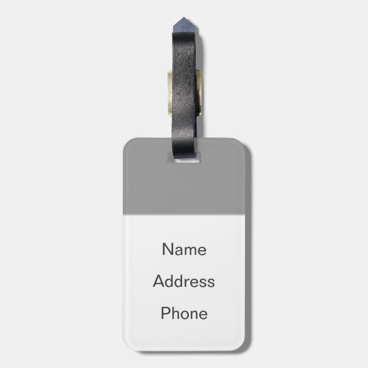 Ball voor thuisgebruik ophalen bagagelabel (Achterkant verticaal)