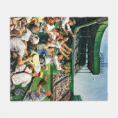 Ball voor thuisgebruik ophalen fleece deken (Voorkant (Horizontaal))