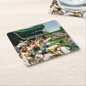 Ball voor thuisgebruik ophalen kartonnen onderzetters (Schuin)