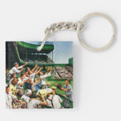 Ball voor thuisgebruik ophalen sleutelhanger (Achterkant)