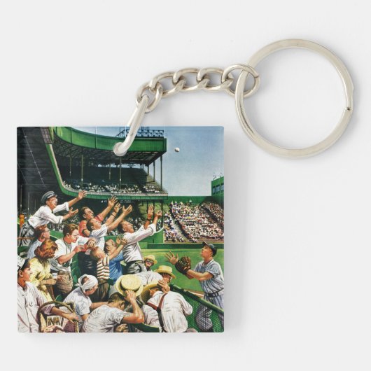 Ball voor thuisgebruik ophalen sleutelhanger (Achterkant)