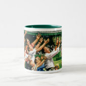 Ball voor thuisgebruik ophalen tweekleurige koffiemok (Center)