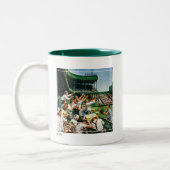 Ball voor thuisgebruik ophalen tweekleurige koffiemok (Links)