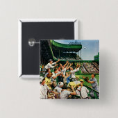 Ball voor thuisgebruik ophalen vierkante button 5,1 cm (Voorkant /achterkant)