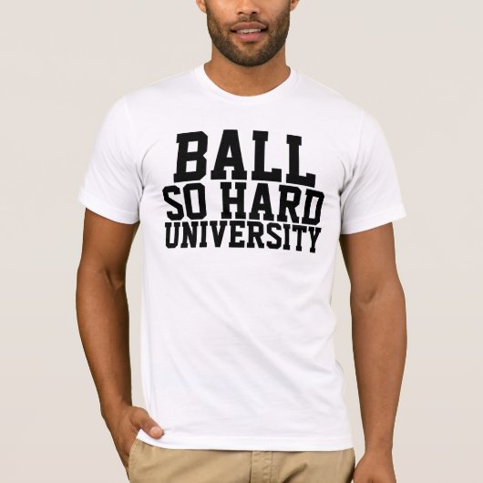 Ball zo hard t-shirt (Voorkant)