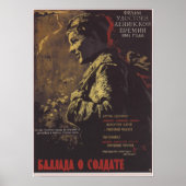 "Ballad of a Soldier" USSR Sovjet Film 1961 Poster (Voorkant)