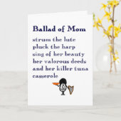 Ballad of Mom - een vrolijk gedicht van Happy Moed Kaart (Gele Bloem)