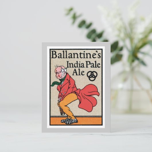 Ballantine's India Bleek  label voor eenzijdig geb Briefkaart (Staand voorkant)