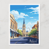 Ballarat Australië vintage reisillustratie Briefkaart (Voorkant)