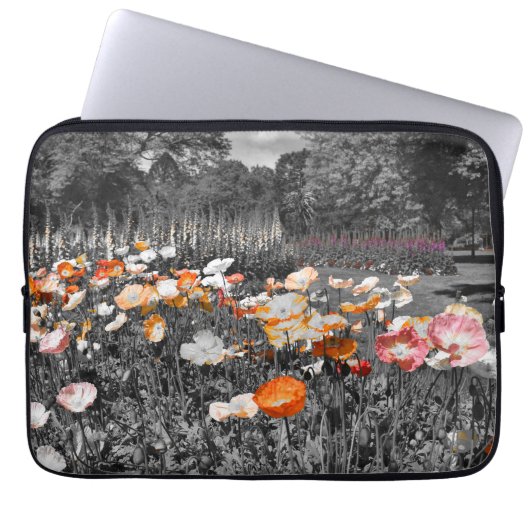 Ballarat Botanische Tuinen Bloemen Display Laptop Sleeve (Voorkant)