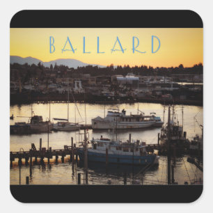 Ballard Boats Vierkante Sticker