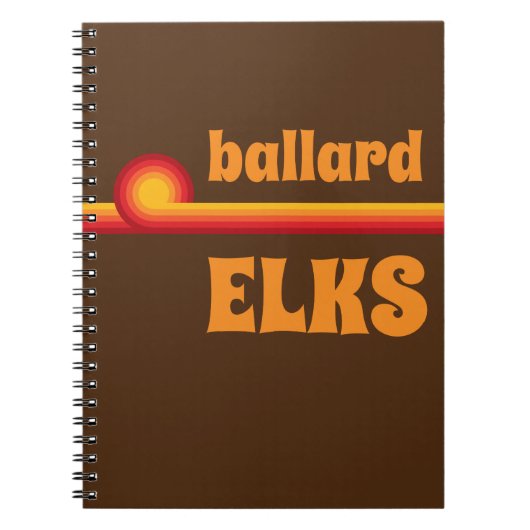 Ballard Elks Retro Rainbow Notitieboek (Voorkant)