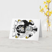 Ballard Family Crest Kaart (Gele Bloem)