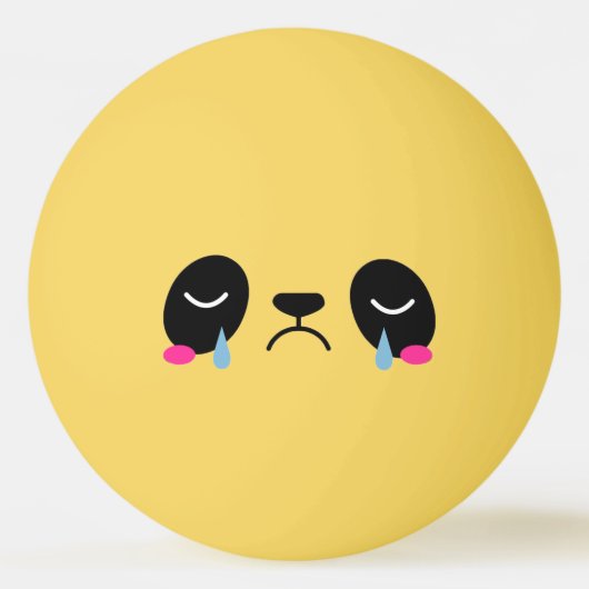 Balle De Ping Pong Sad Panda Pingpongbal (Voorkant)