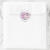 Ballemafscheiding van het Roos van de bloedvaten Ronde Sticker (Tas)