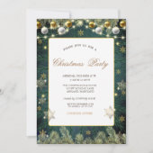 Ballen, Branches, Snowflakes Bedrijfsfeest Kaart (Voorkant)