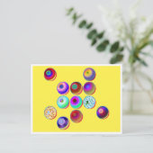 Ballen & Bubbels≤27 Briefkaart Sjabloon (Staand voorkant)