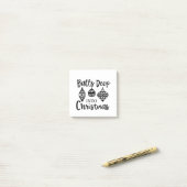 Ballen diep in de kerst Grappige kerst Kerstmis Post-it® Notes (Op bureau)